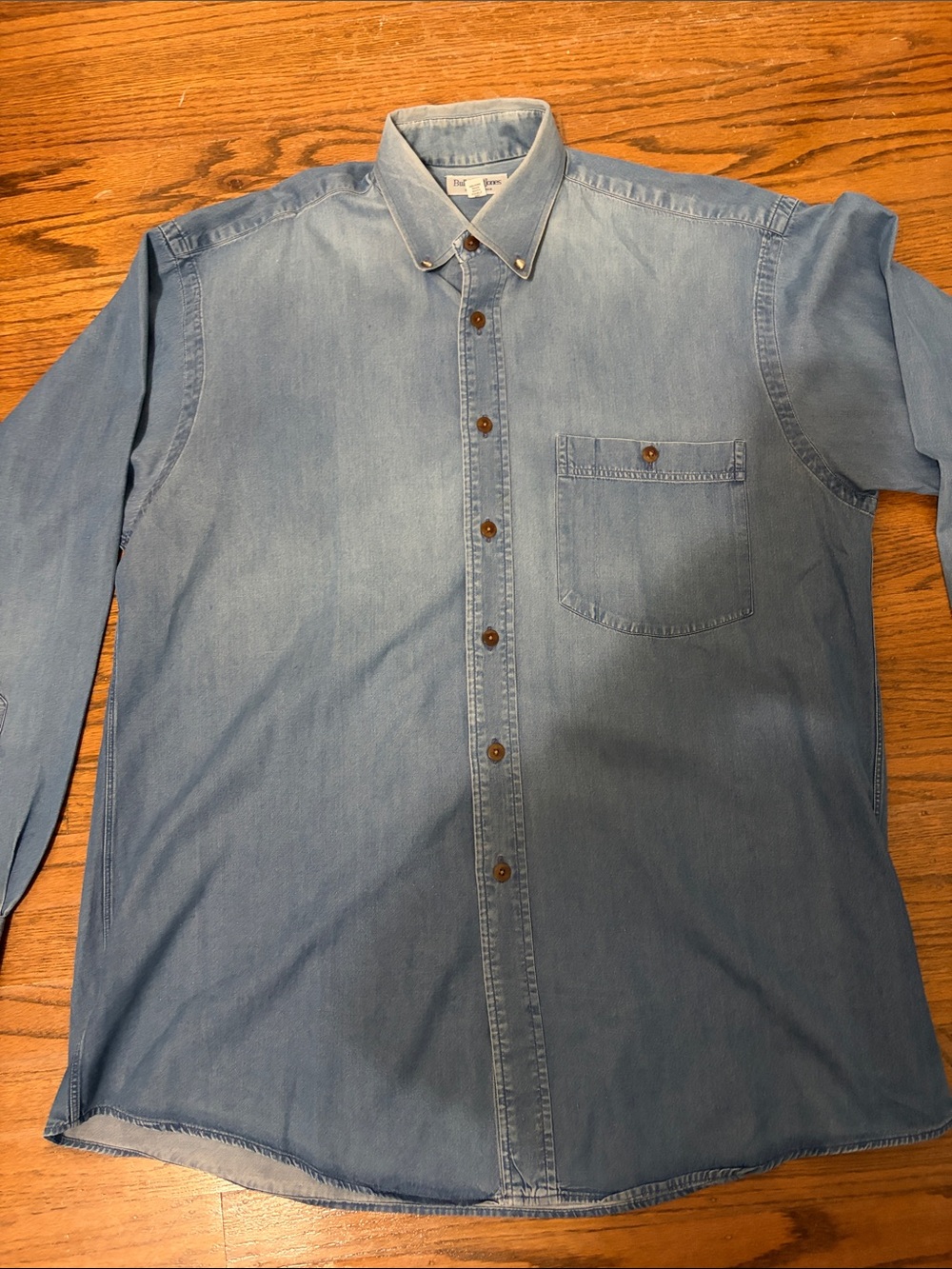 Bullock & Jones Light Blue Long Sleeve Shirt, Made in USA